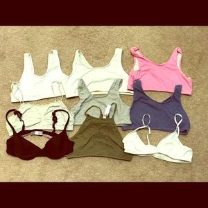 Lot of 9 Girls bras size large
